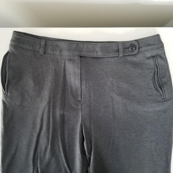 Talbots Gray Stretch Trousers Size 12 - Picture 3 of 13